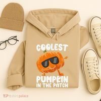 Coolest Pumpkin In The Patch Dabbing Halloween Hoodie thumb 4