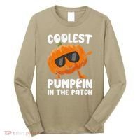 Coolest Pumpkin In The Patch Dabbing Halloween Long Sleeve Shirt thumb 0