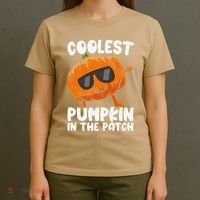 Coolest Pumpkin In The Patch Dabbing Halloween T-Shirt thumb 4