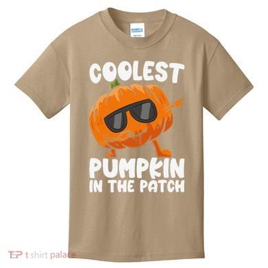 Coolest Pumpkin In The Patch Dabbing Halloween Kids T-Shirt