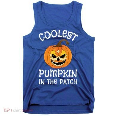 Coolest Pumpkin In The Patch Halloween Fall Design Funny Gift Tank Top