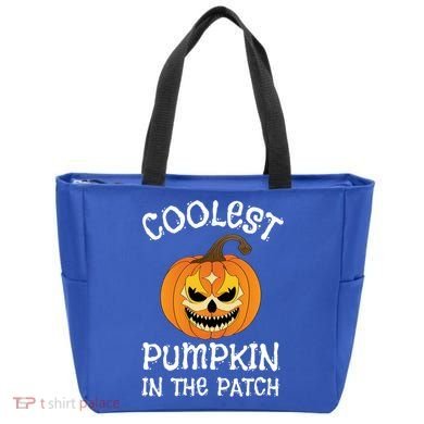 Coolest Pumpkin In The Patch Halloween Fall Design Funny Gift Tote Bag