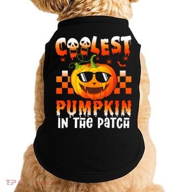 Coolest Pumpkin In The Patch Halloween Gift Doggie Tank