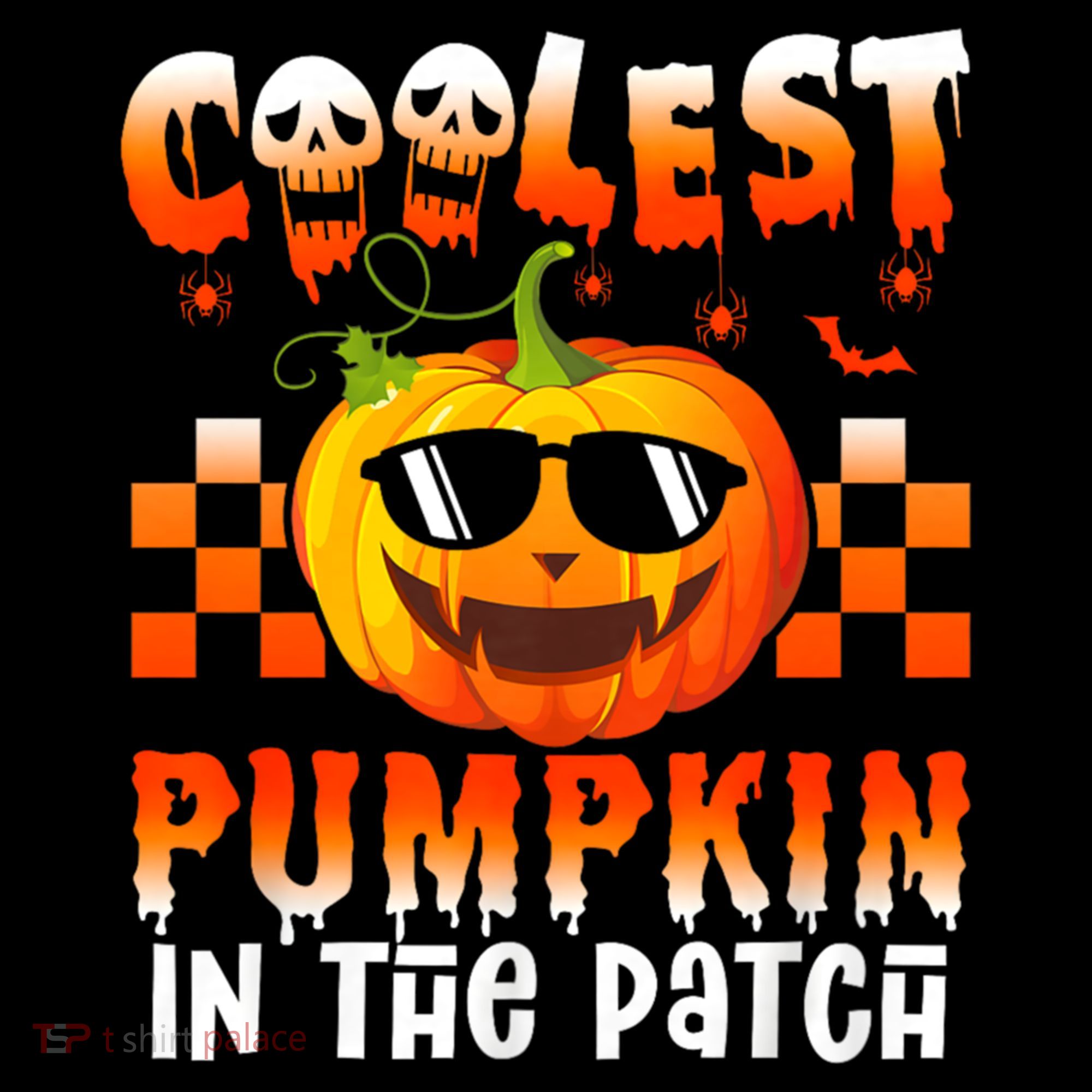 Coolest Pumpkin In The Patch Halloween Gift USA-Made Doggie Bandana