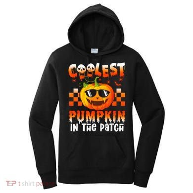 Coolest Pumpkin In The Patch Halloween Gift Women's Hoodie