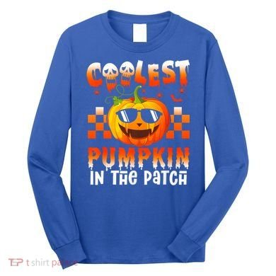 Coolest Pumpkin In The Patch Halloween Gift Long Sleeve Shirt