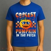 Coolest Pumpkin In The Patch Halloween Gift T-Shirt thumb 3