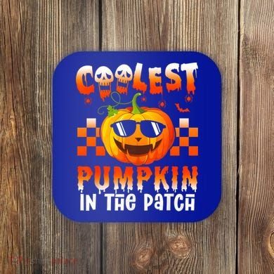 Coolest Pumpkin In The Patch Halloween Gift Coaster