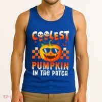 Coolest Pumpkin In The Patch Halloween Gift Tank Top thumb 3