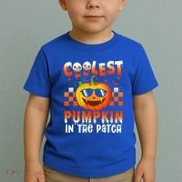 Coolest Pumpkin In The Patch Halloween Gift Toddler T-Shirt thumb 2