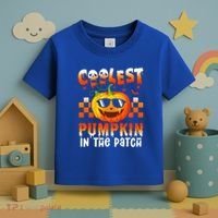 Coolest Pumpkin In The Patch Halloween Gift Toddler T-Shirt thumb 3