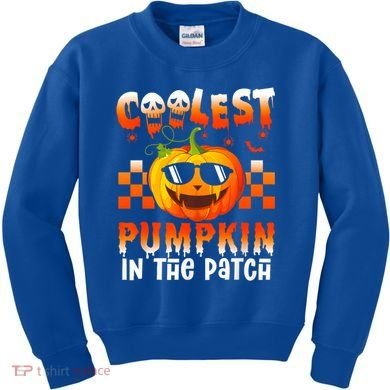 Coolest Pumpkin In The Patch Halloween Gift Kids Sweatshirt