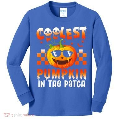 Coolest Pumpkin In The Patch Halloween Gift Kids Long Sleeve Shirt