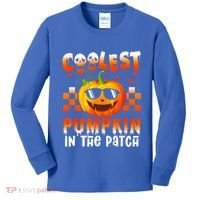 Coolest Pumpkin In The Patch Halloween Gift Kids Long Sleeve Shirt thumb 0