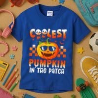 Coolest Pumpkin In The Patch Halloween Gift Kids T-Shirt thumb 3