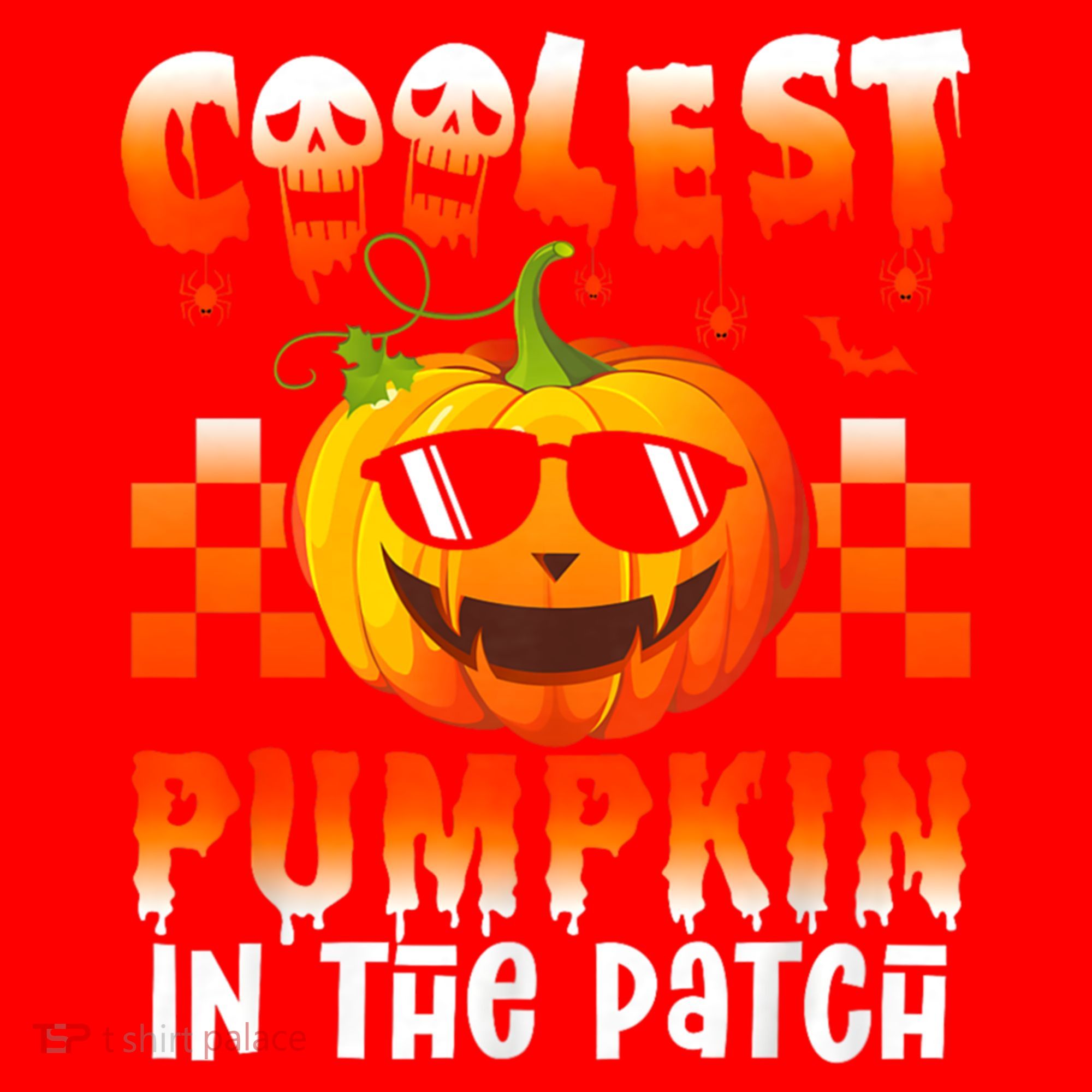 Coolest Pumpkin In The Patch Halloween Gift Santa Hat