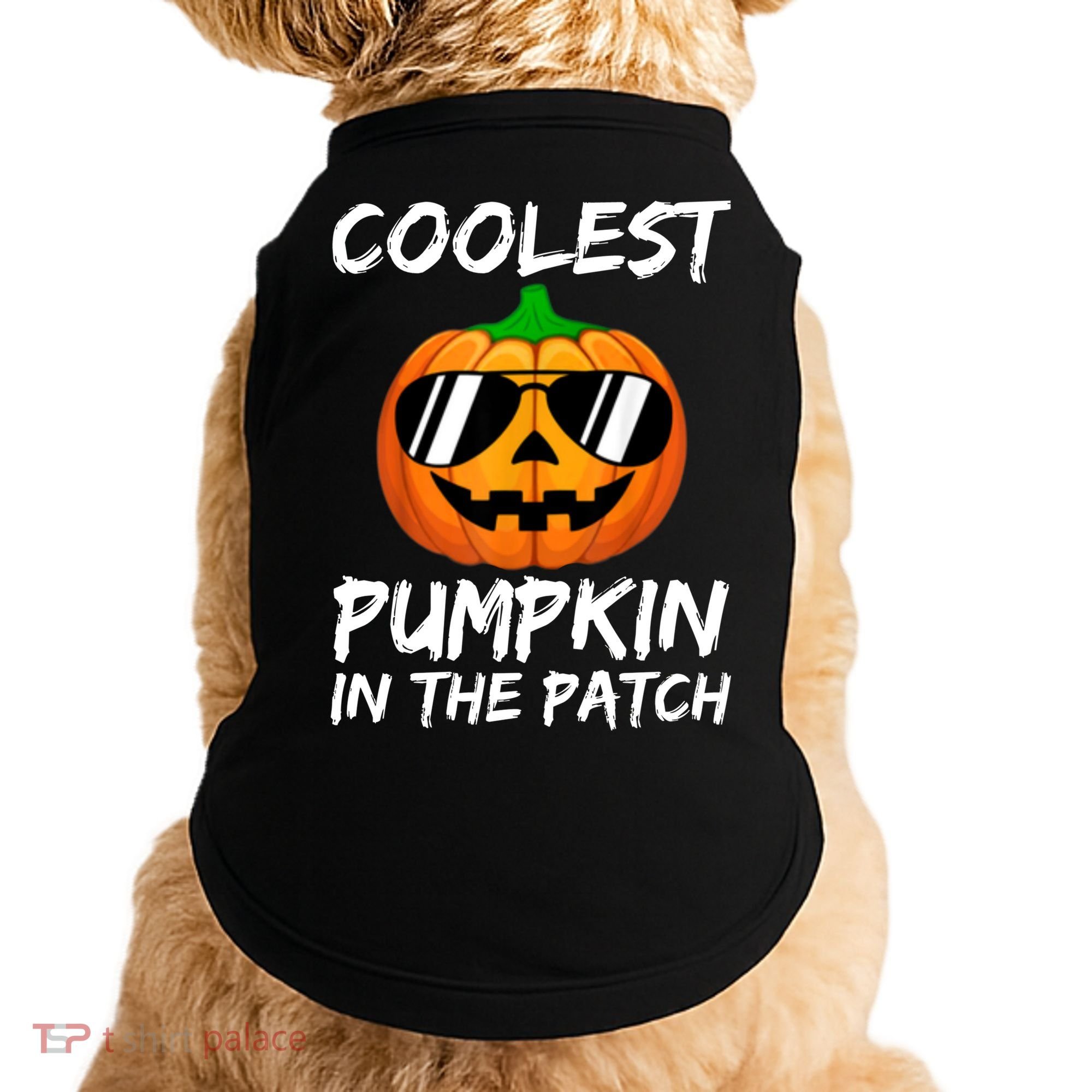 Coolest Pumpkin In The Patch Halloween Pumpkin Doggie Tank