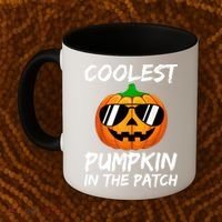 Coolest Pumpkin In The Patch Halloween Pumpkin Coffee Mug thumb 2