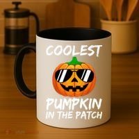 Coolest Pumpkin In The Patch Halloween Pumpkin Coffee Mug thumb 4