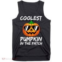 Coolest Pumpkin In The Patch Halloween Pumpkin Tank Top thumb 0