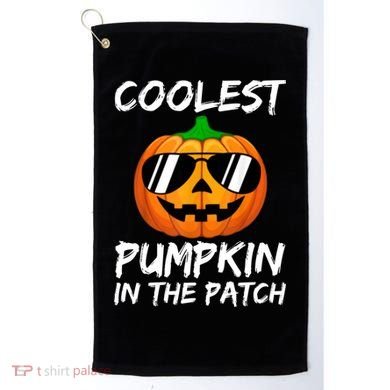 Coolest Pumpkin In The Patch Halloween Pumpkin Golf Towel