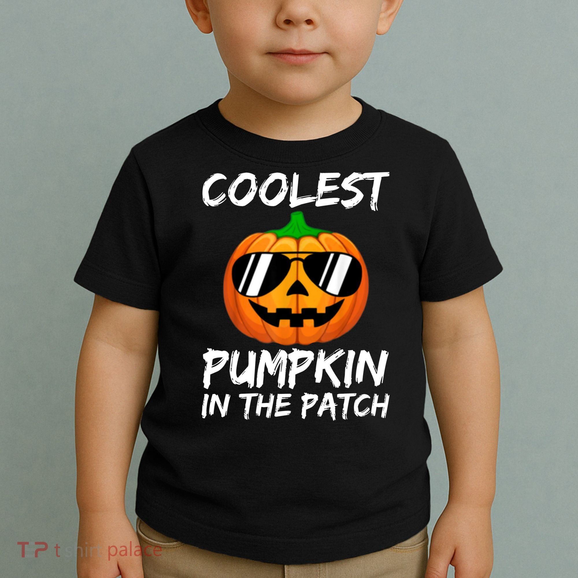 Coolest Pumpkin In The Patch Halloween Pumpkin Toddler T-Shirt
