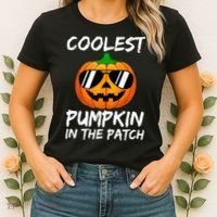 Coolest Pumpkin In The Patch Halloween Pumpkin Women's T-Shirt thumb 2