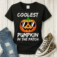 Coolest Pumpkin In The Patch Halloween Pumpkin Women's T-Shirt thumb 3