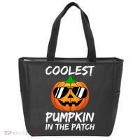 Coolest Pumpkin In The Patch Halloween Pumpkin Tote Bag thumb 0