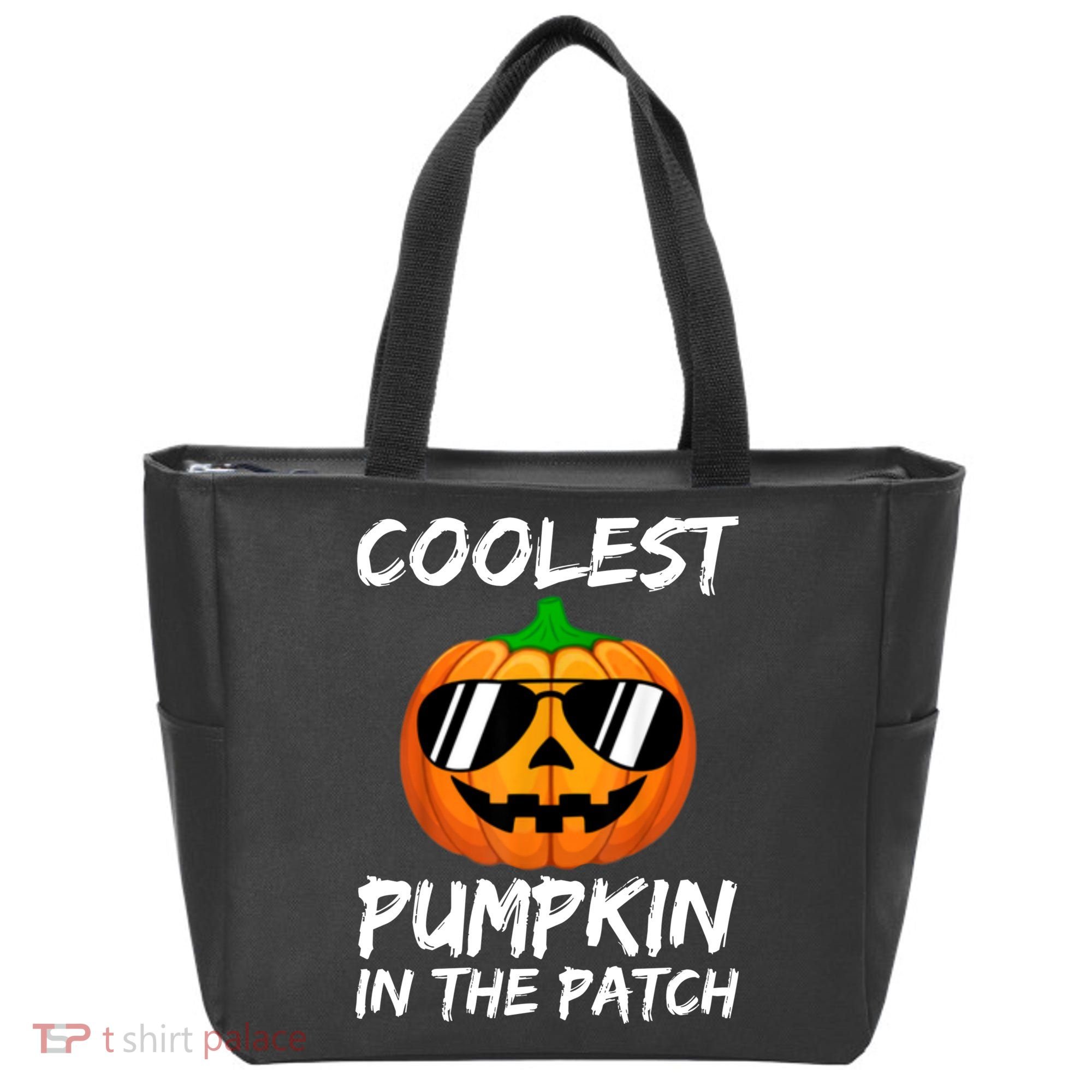 Coolest Pumpkin In The Patch Halloween Pumpkin Tote Bag