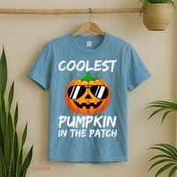 Coolest Pumpkin In The Patch Halloween Pumpkin T-Shirt thumb 2