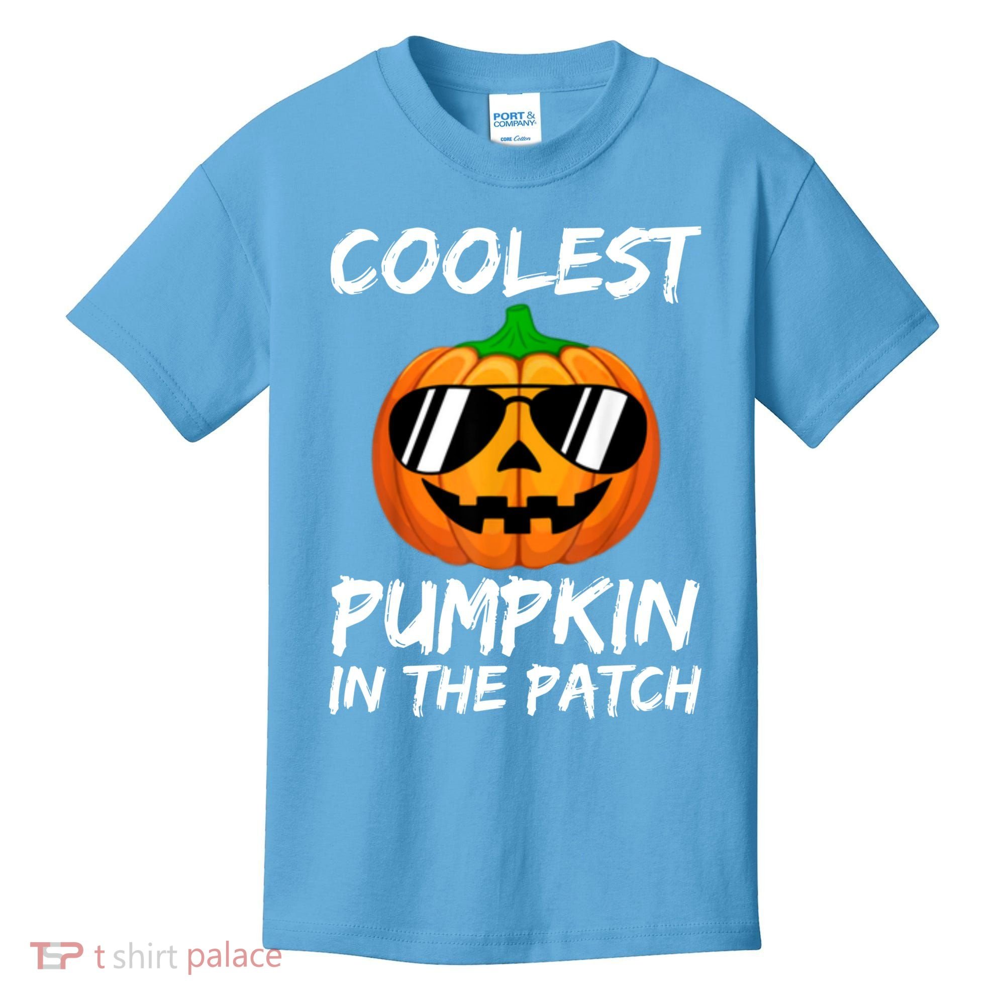 Coolest Pumpkin In The Patch Halloween Pumpkin Kids T-Shirt
