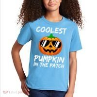 Coolest Pumpkin In The Patch Halloween Pumpkin Kids T-Shirt thumb 2