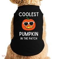 Coolest Pumpkin In The Patch Funny Cool Pumpkin Halloween Doggie Tank thumb 0