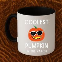 Coolest Pumpkin In The Patch Funny Cool Pumpkin Halloween Coffee Mug thumb 2