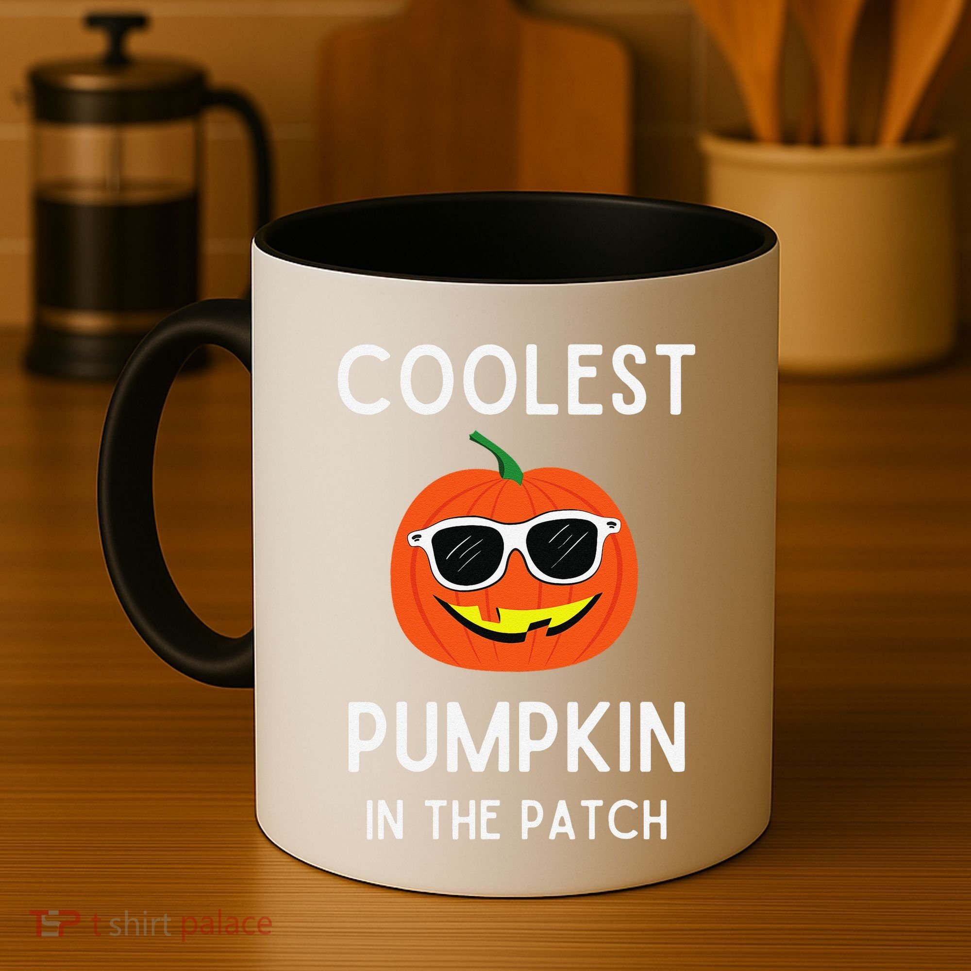 Coolest Pumpkin In The Patch Funny Cool Pumpkin Halloween Coffee Mug