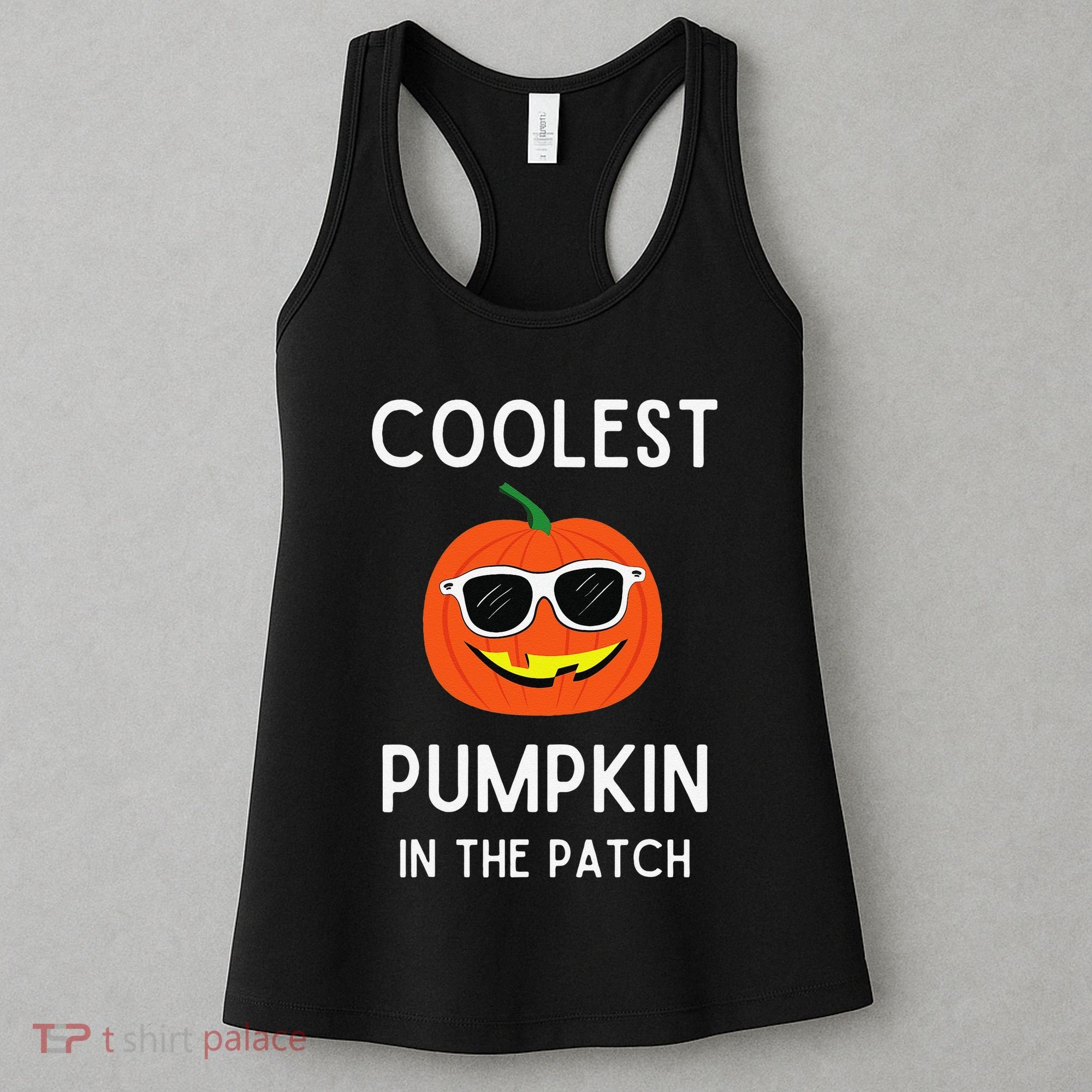 Coolest Pumpkin In The Patch Funny Cool Pumpkin Halloween Women's Tank Top