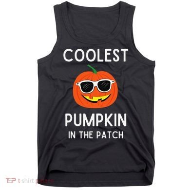 Coolest Pumpkin In The Patch Funny Cool Pumpkin Halloween Tank Top