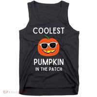 Coolest Pumpkin In The Patch Funny Cool Pumpkin Halloween Tank Top thumb 0