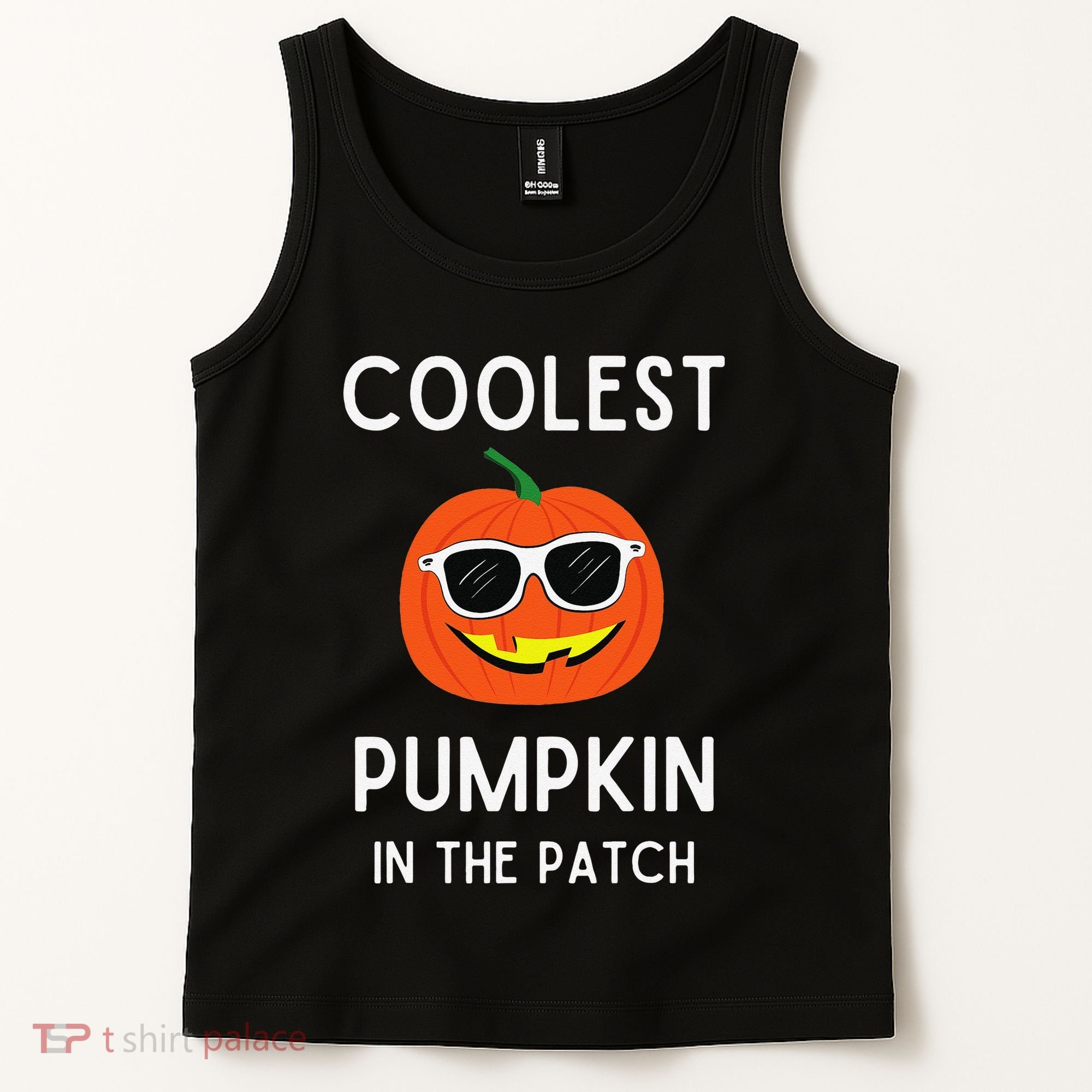 Coolest Pumpkin In The Patch Funny Cool Pumpkin Halloween Tank Top