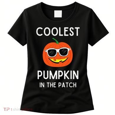 Coolest Pumpkin In The Patch Funny Cool Pumpkin Halloween Women's T-Shirt