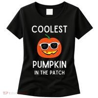 Coolest Pumpkin In The Patch Funny Cool Pumpkin Halloween Women's T-Shirt thumb 0