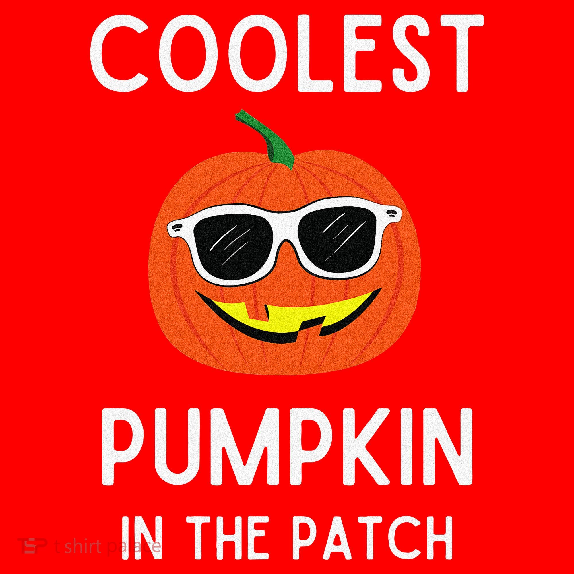 Coolest Pumpkin In The Patch Funny Cool Pumpkin Halloween Santa Hat