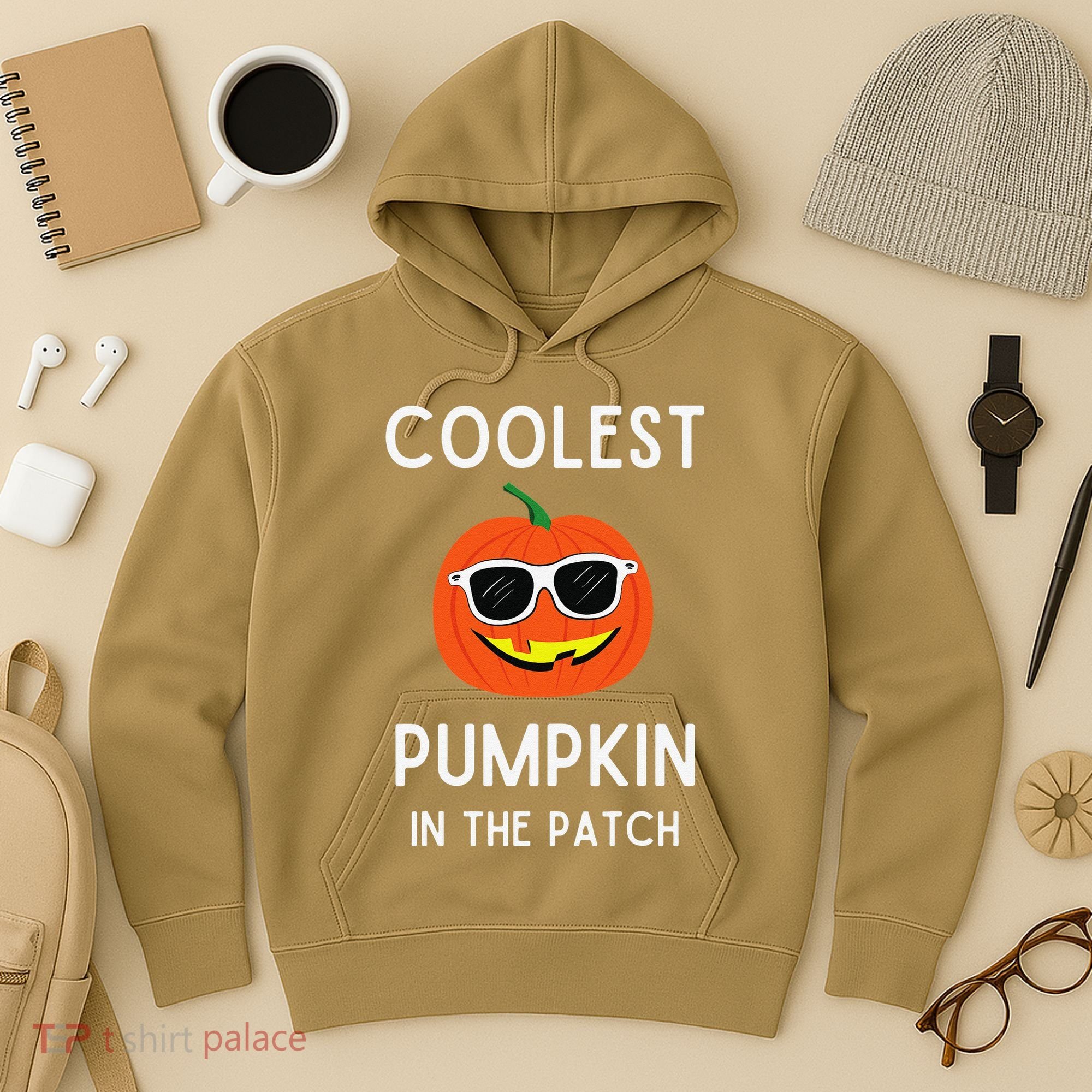 Coolest Pumpkin In The Patch Funny Cool Pumpkin Halloween Hoodie