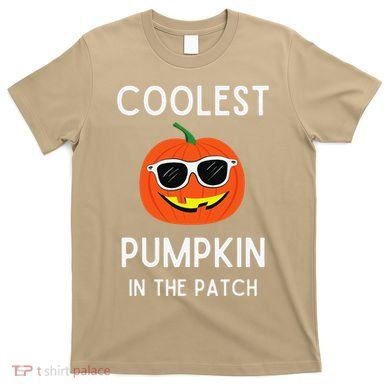 Coolest Pumpkin In The Patch Funny Cool Pumpkin Halloween T-Shirt