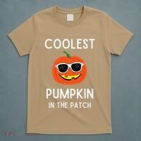 Coolest Pumpkin In The Patch Funny Cool Pumpkin Halloween T-Shirt thumb 5