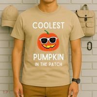 Coolest Pumpkin In The Patch Funny Cool Pumpkin Halloween T-Shirt thumb 6