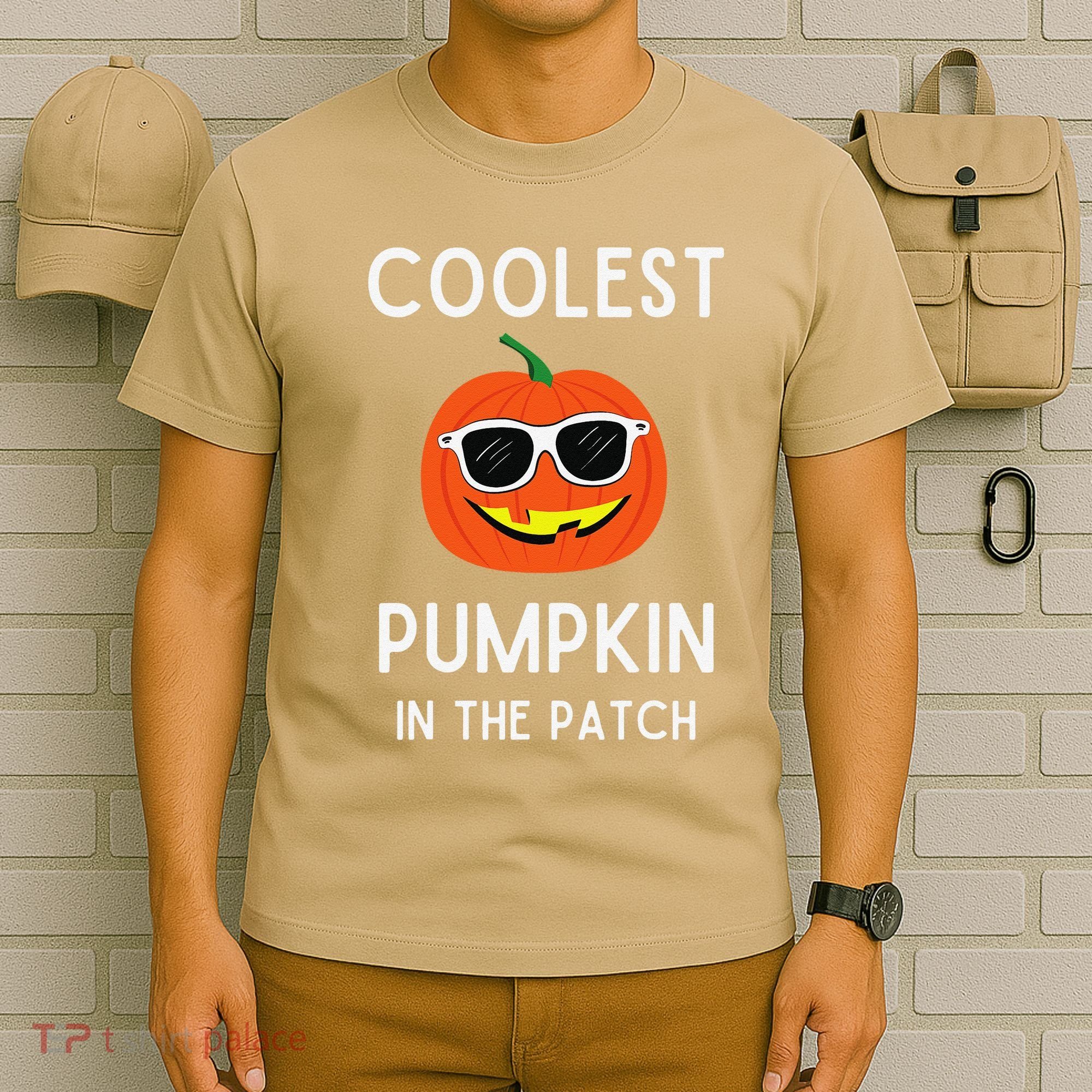 Coolest Pumpkin In The Patch Funny Cool Pumpkin Halloween T-Shirt