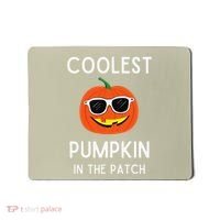 Coolest Pumpkin In The Patch Funny Cool Pumpkin Halloween Mousepad thumb 0