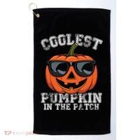 Coolest Pumpkin In The Patch Halloween Great Gift Golf Towel thumb 0